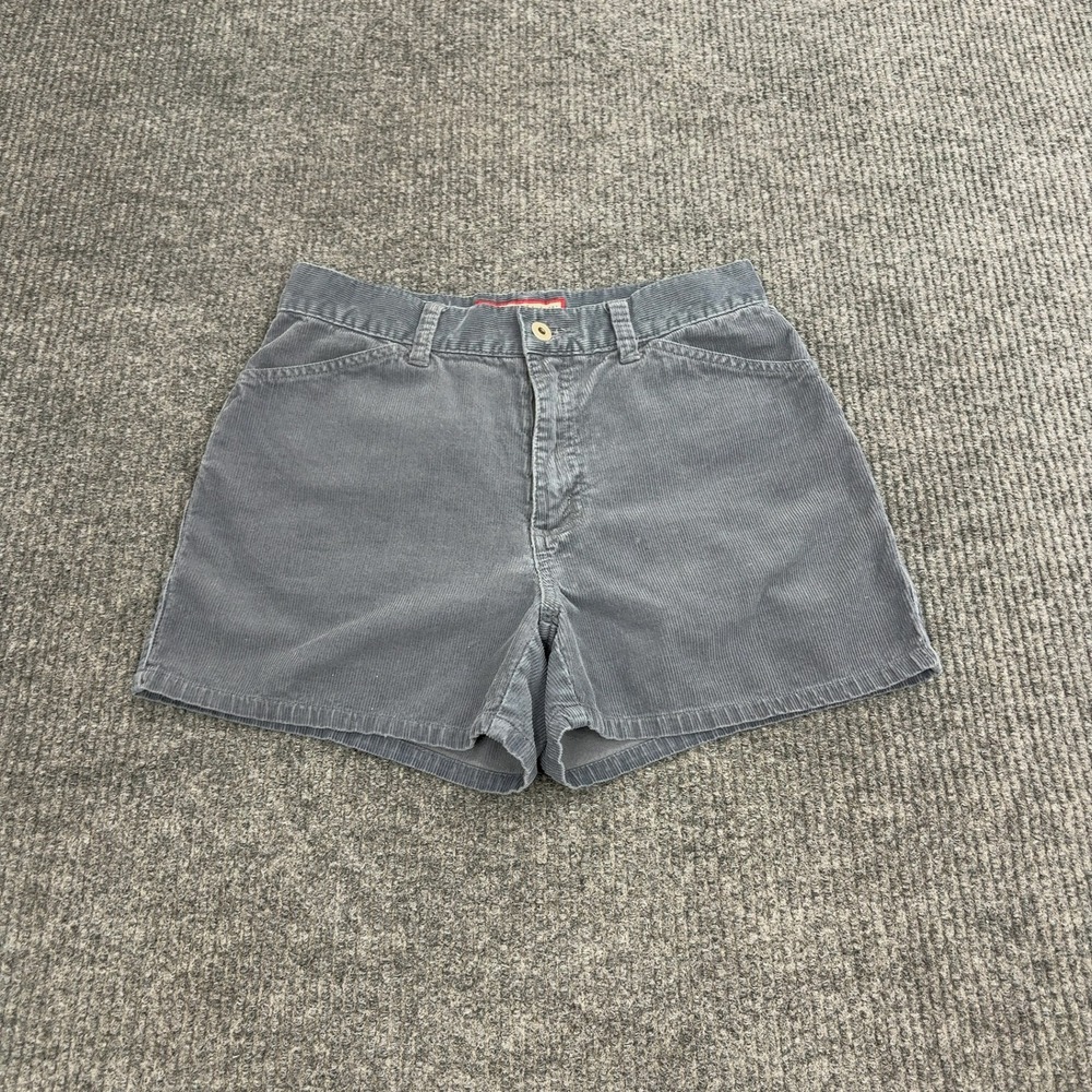 Vintage Old Navy Shorts Womens 4 Grey Cotton Corduroy High Rise Casual Retro